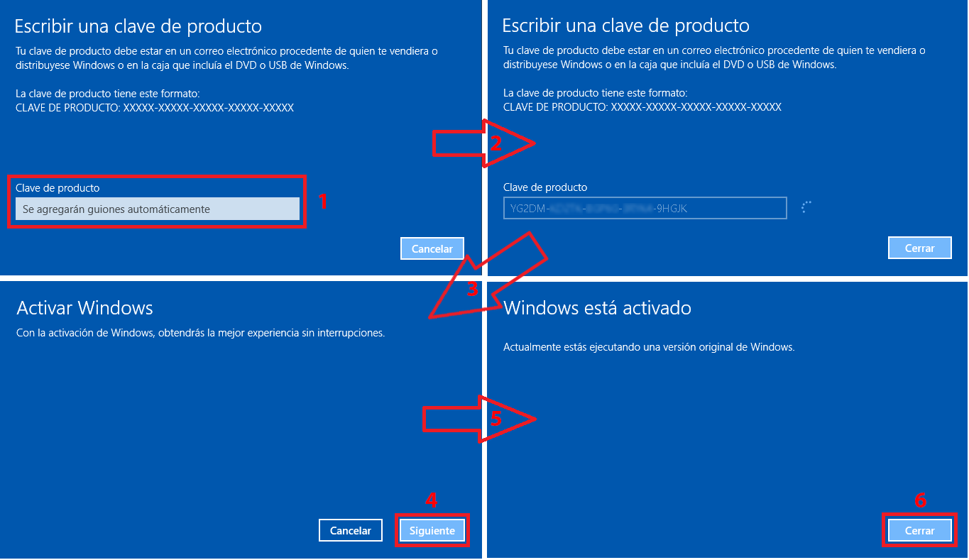 Pantallazos.es Windows 10 Cambiar clave del