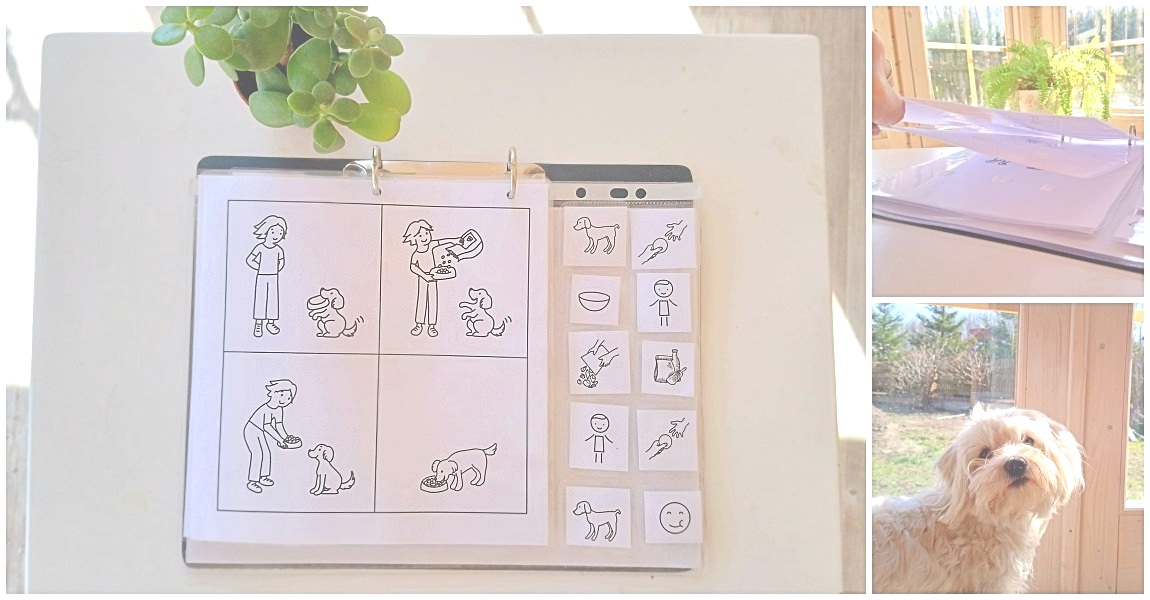 historyjka obrazkowa piesek darmowe materiały logopedia