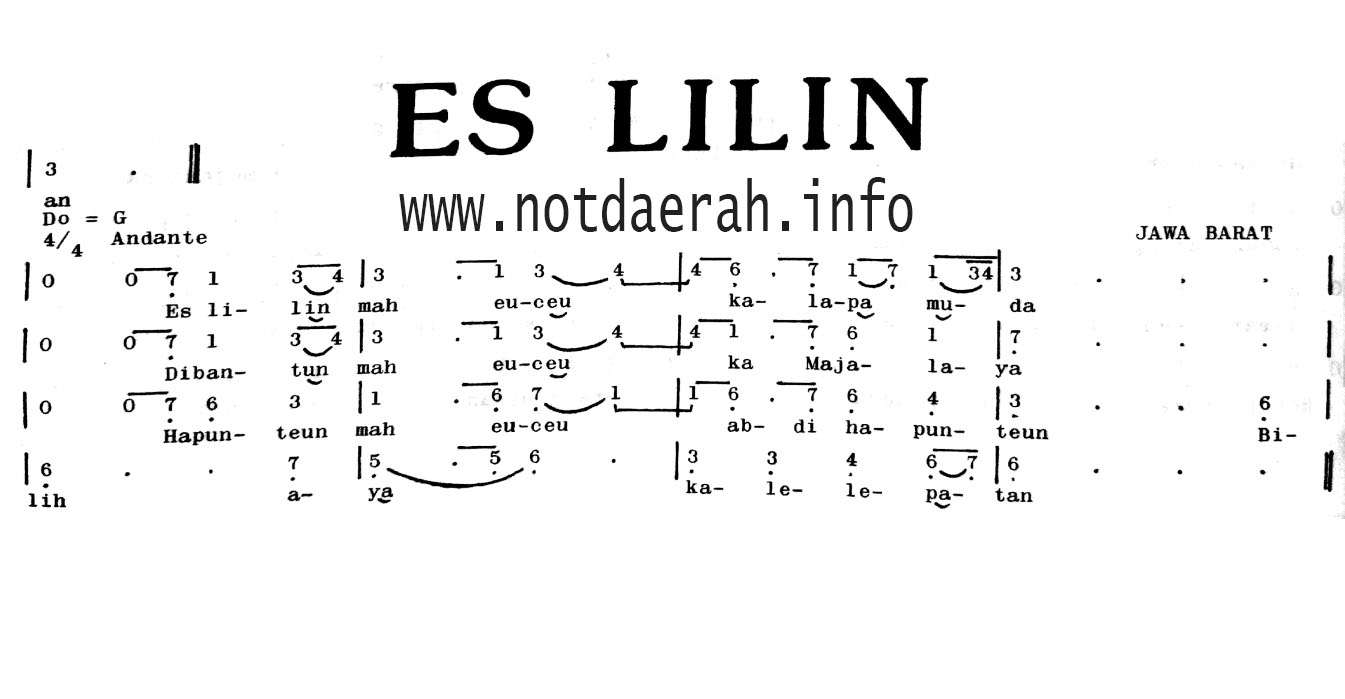 Lirik Lagu Es Lilin