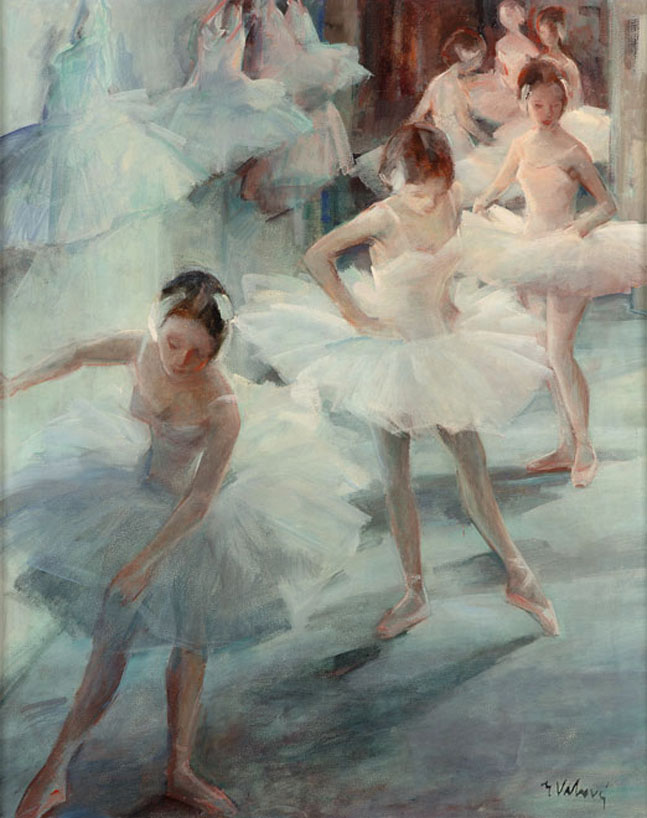 "Ballet Dancers" by Miloslava Vrbova-Stefkova "Ballet Dancers" by Miloslava Vrbova-Stefkova