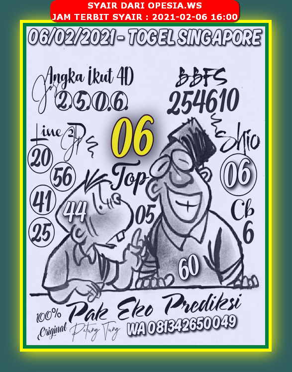 1 New Message Kode Syair Singapore 6 Februari 2021 Forum Syair Togel Hongkong Singapura Sydney