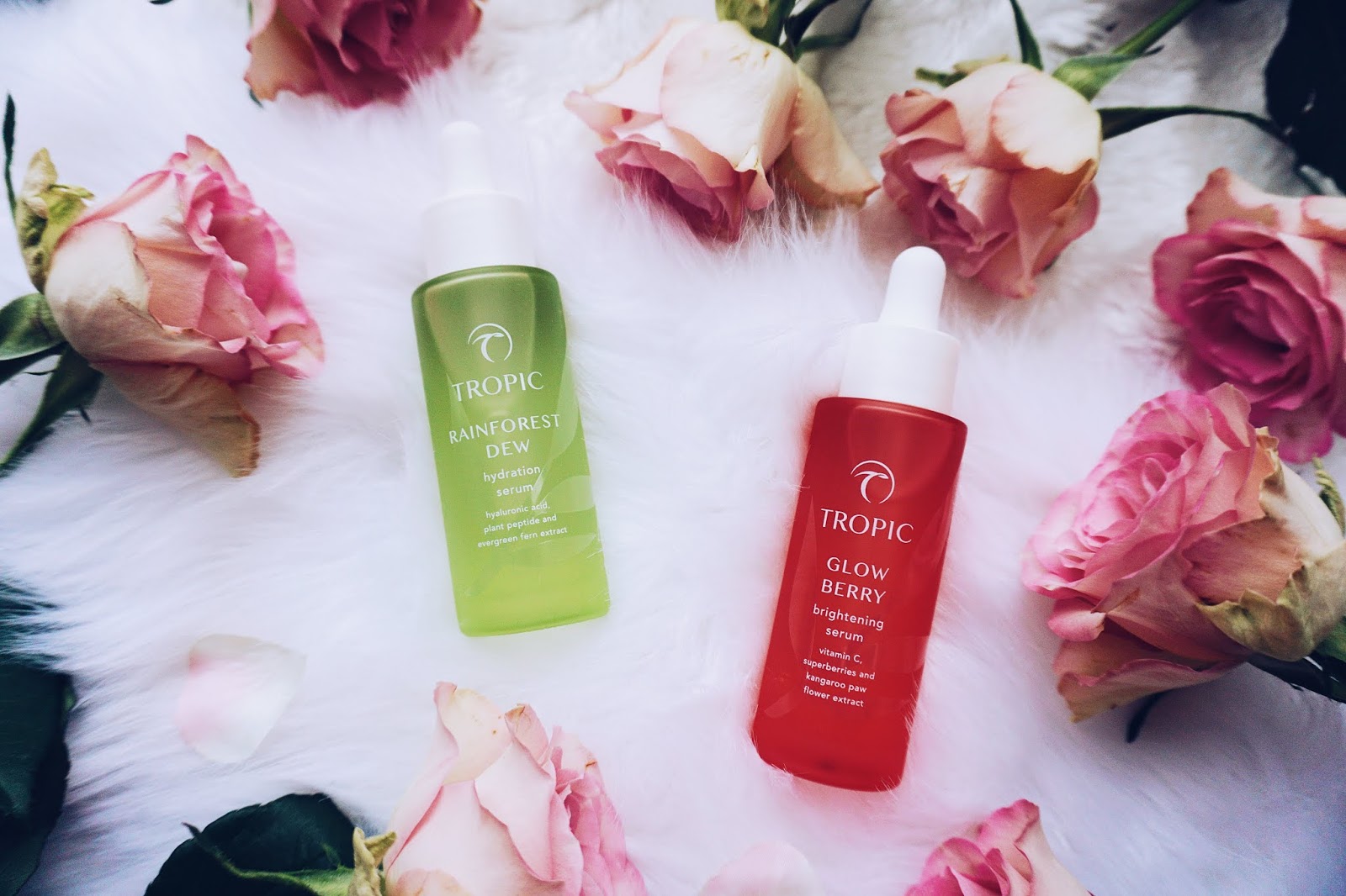 New for AW19 Tropic Skincare 'Glow Berry' &' Rainforest Dew' Serums