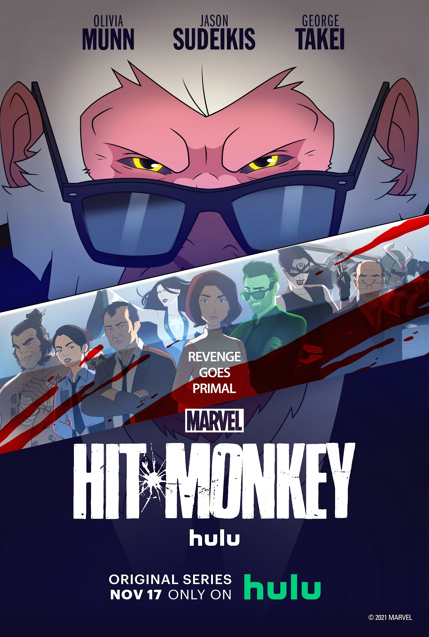 Conoce los personajes de la serie Hit Monkey