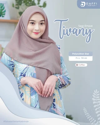 Model Hijab Segi Empat Tivany By Daffi