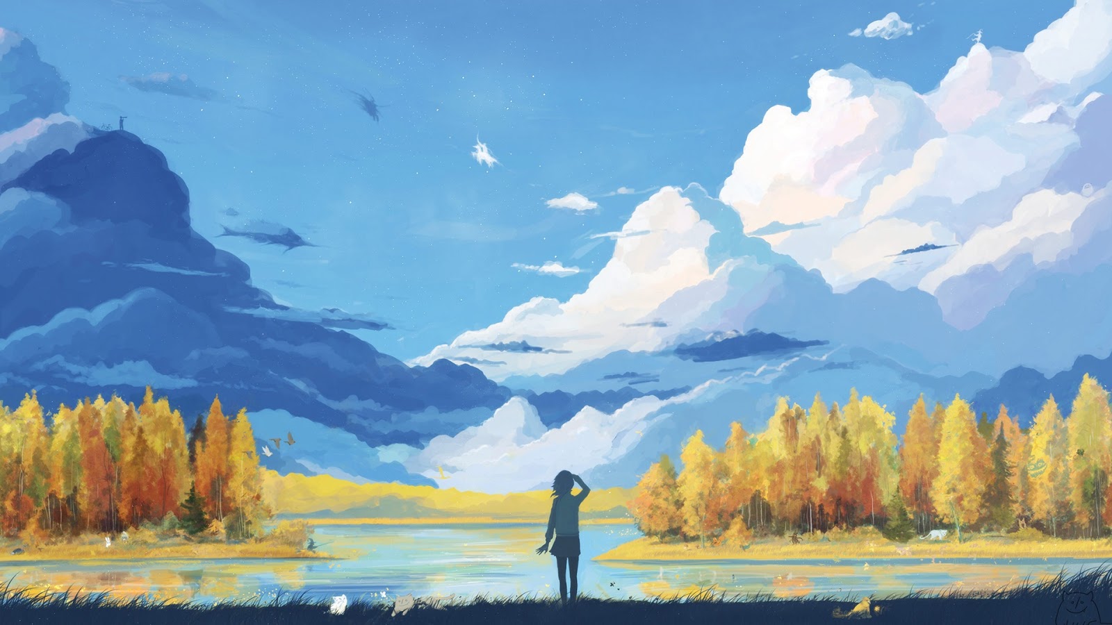 Anime Landscape: Mountain (Anime Background)