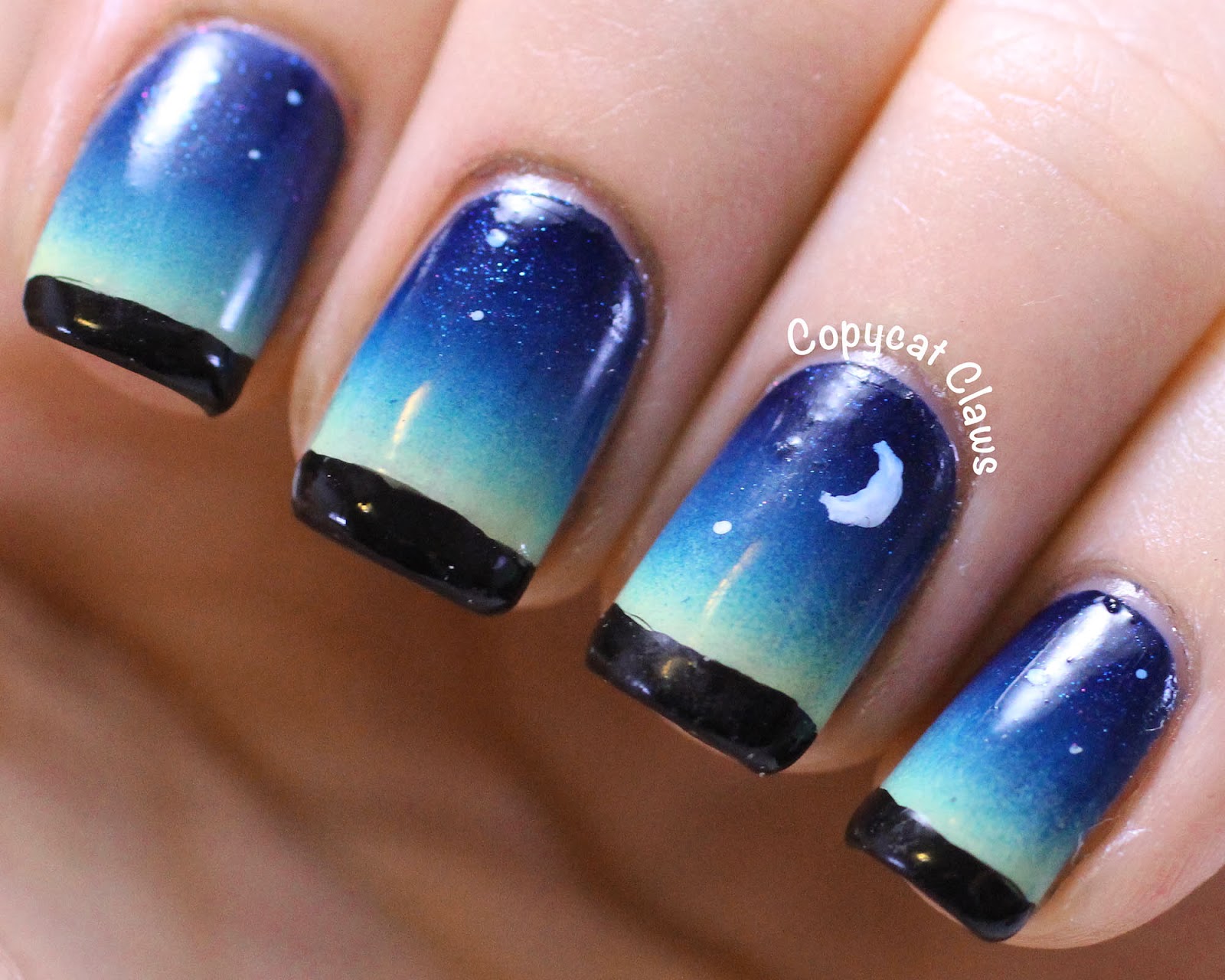 1. Cute Night Sky Nail Design - wide 5