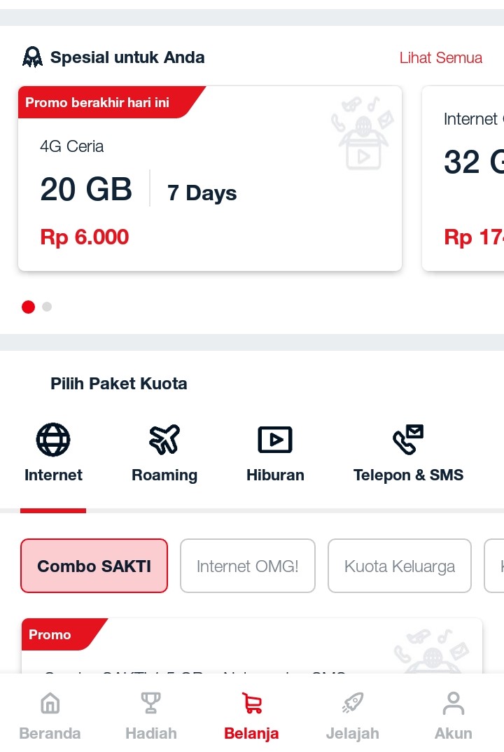 Telkomsel Paket Ceria 20gb Rp 6ribu Untuk Kesekian Kalinya Paket 4g Internet Telkomsel System Impian