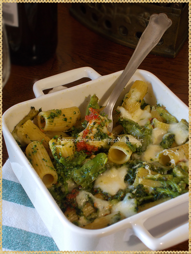 Rigatoni con broccoletti siciliani e ‘nduja al forno