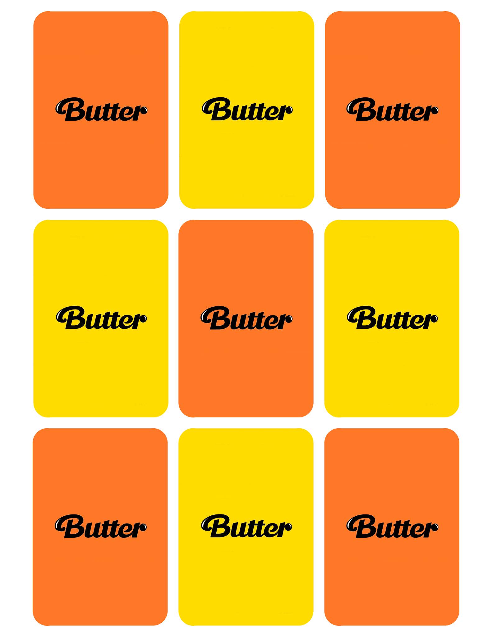 Akari Beauty Official DIY BTS Photocards Butter album