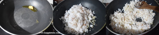 Step 2 - Coconut Jaggery Ladoo Recipe