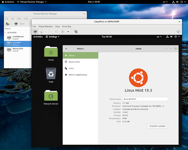 Openstack RDO && KVM Hypervisor Install Gnome 3.28 on top of Linux