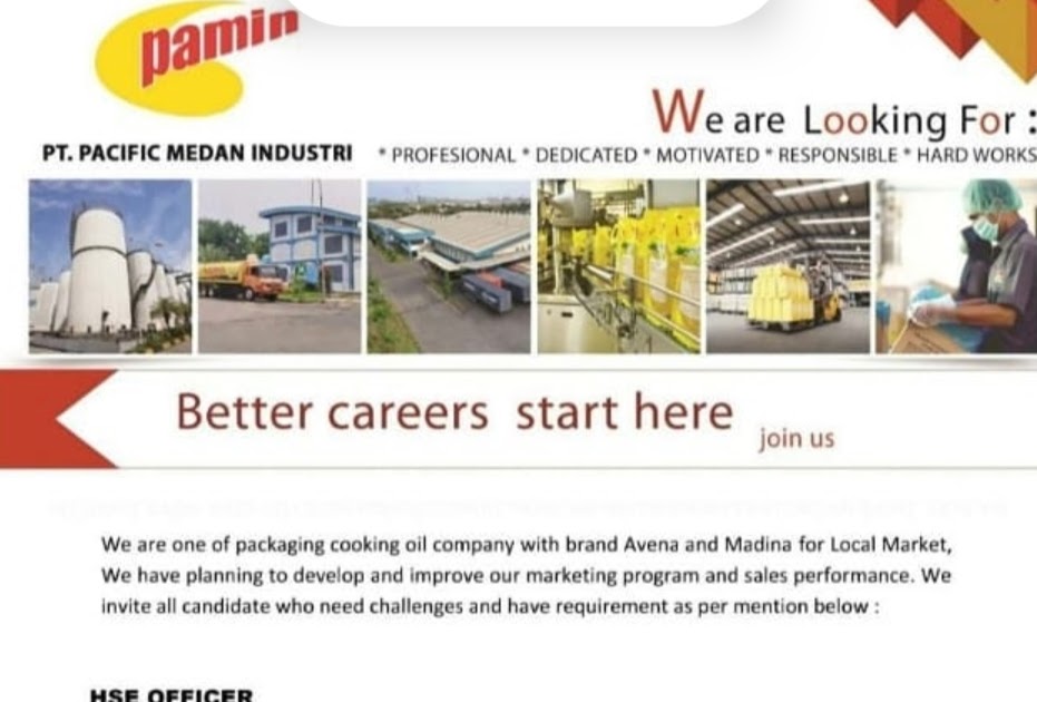Lowongan Kerja Medan Mei 2021 di PT Pacific Medan Industri (Pamin