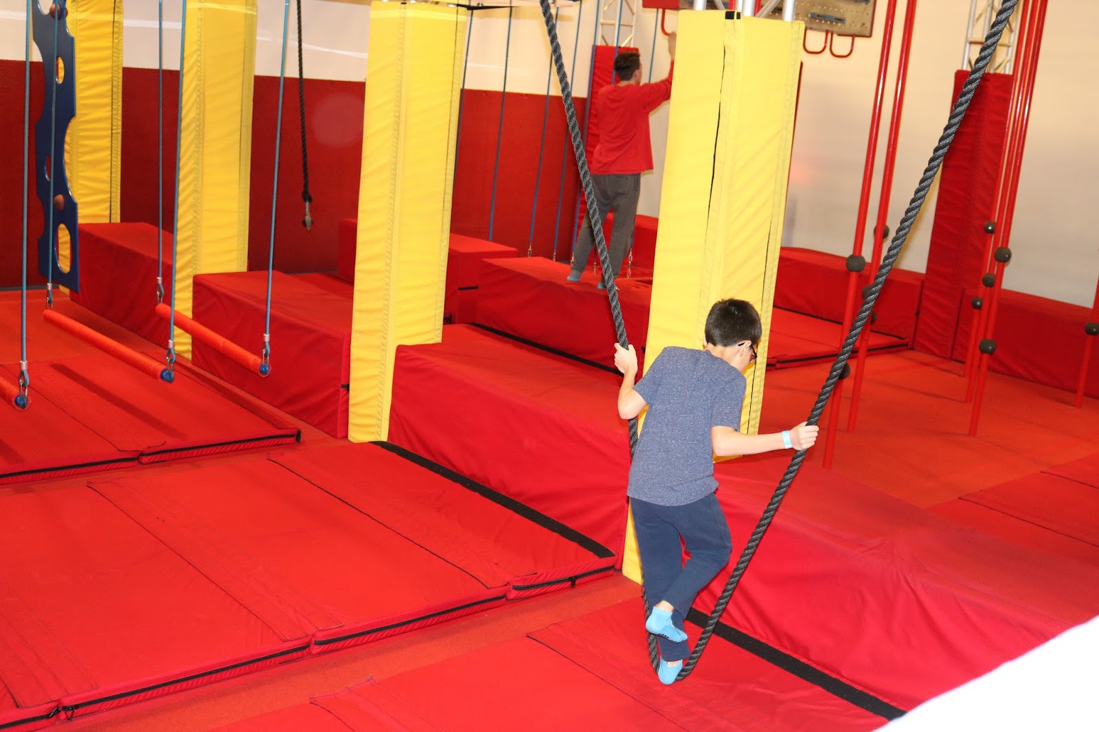 Fitness Fashion Family Ninja Warrior Course At Flight Trampoline Park