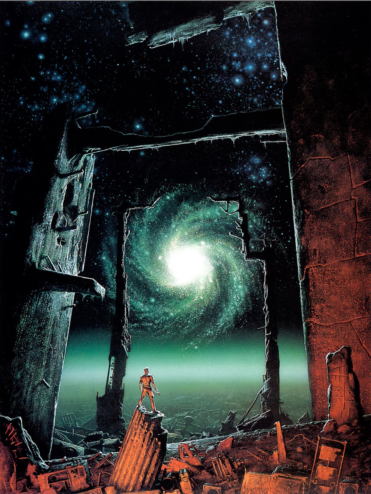 The Geeky Nerfherder ArtOfTheDay 'Foundation's Edge' by Michael Whelan