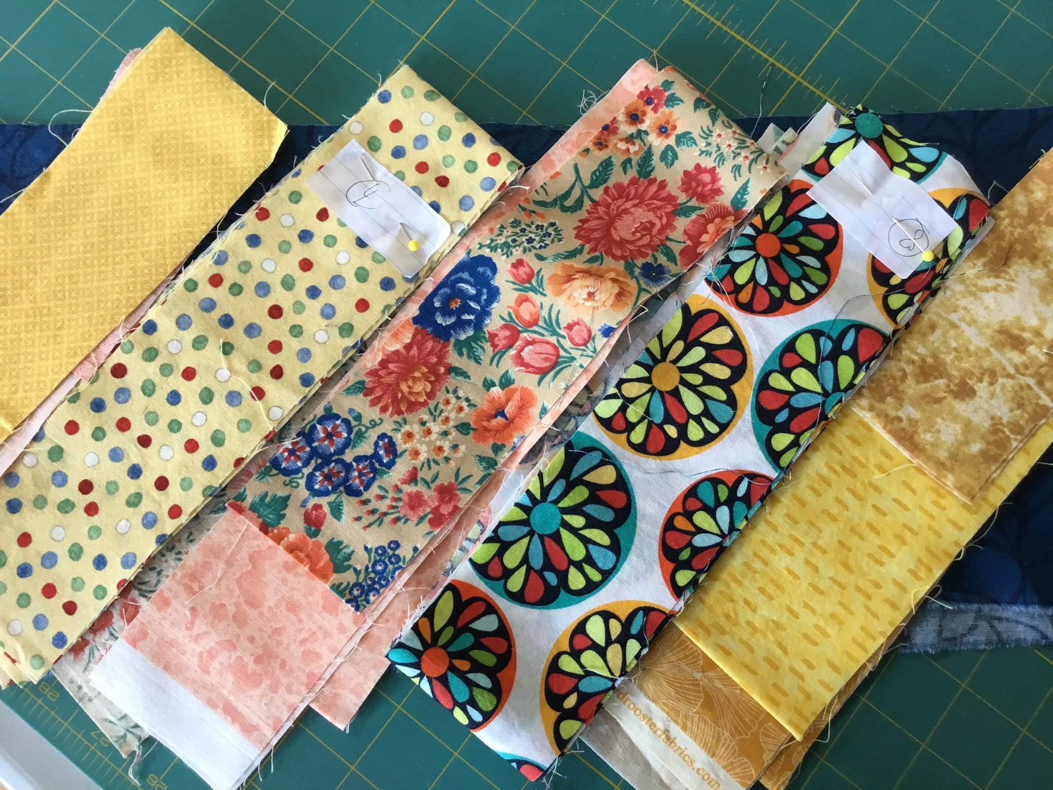 Fiber Antics by Veronica Basting the chickens at the Cuddle Quilt