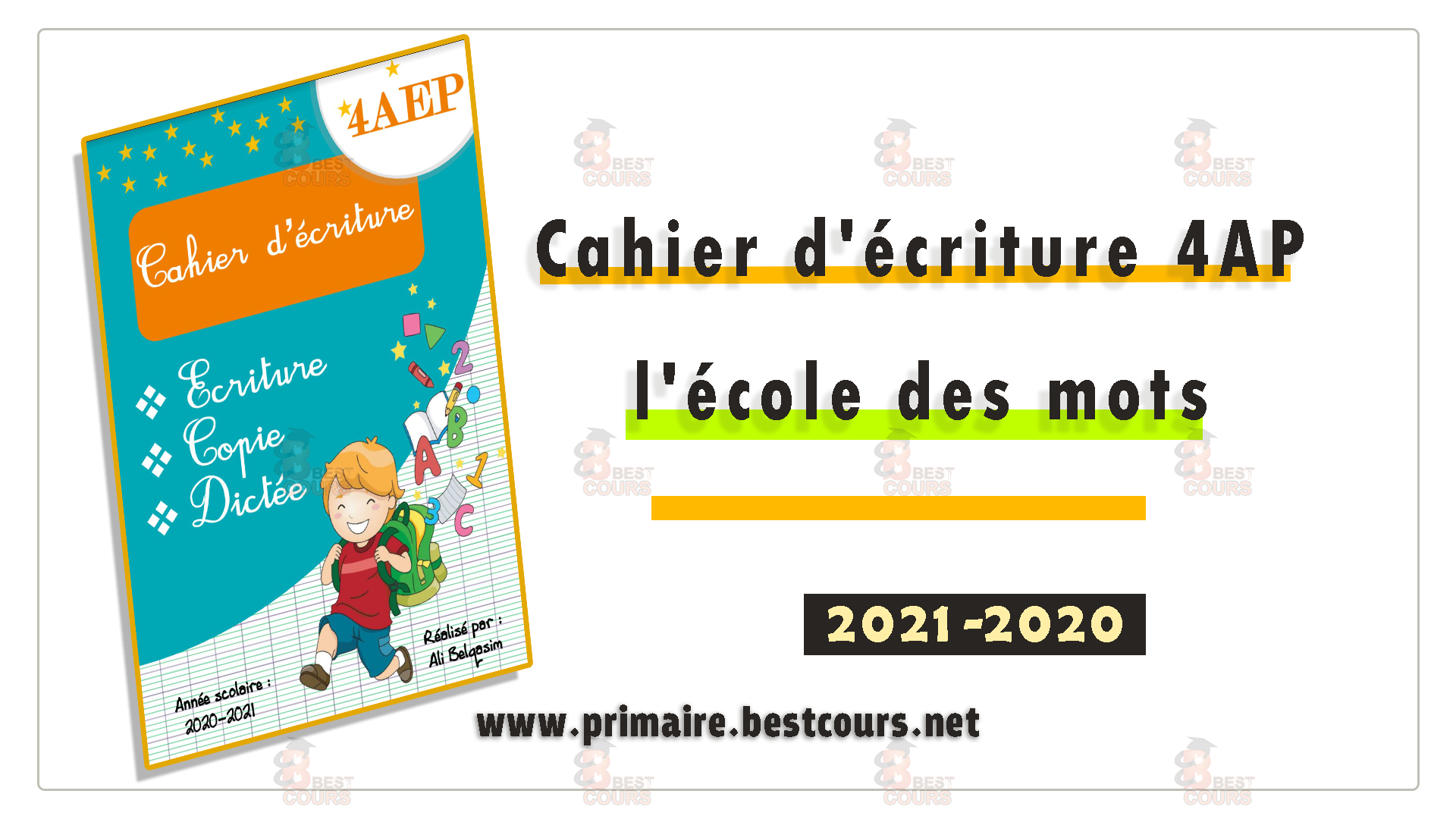 Cahier d'écriture 4AP l'école des mots