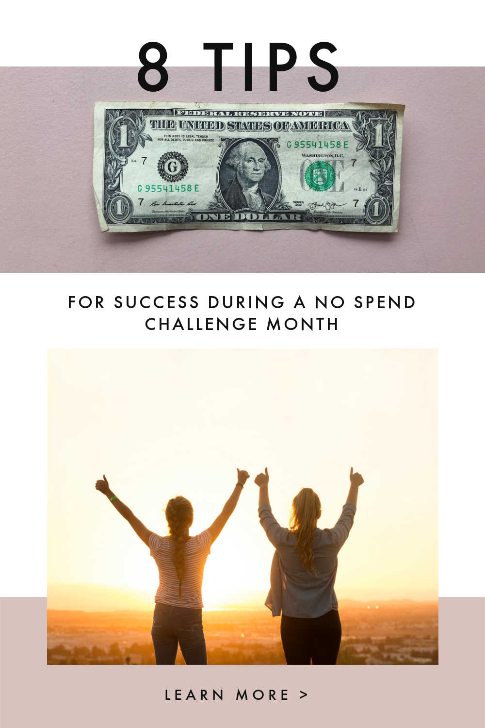 8 tips for success with no spend challenge