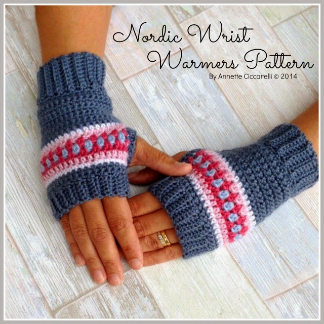 Nordic Wrist Warmers Pattern