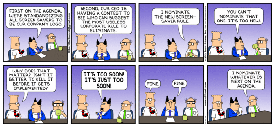 Learning with Dilbert.