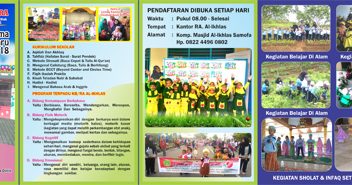 Spanduk Pendaftaran Calon Siswa Baru TK / RA CDR