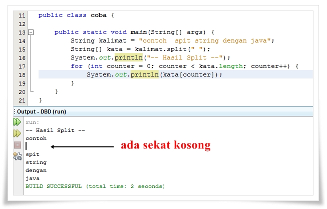 Memecah (Split) String dengan Java