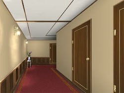 anime background hall landscape