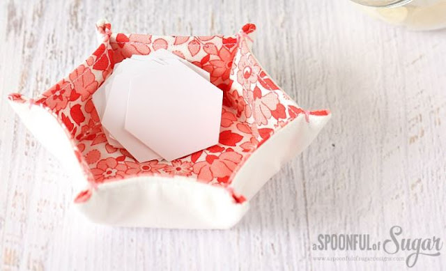 Hexagon Fabric Tray from A Spoonful of Sugar