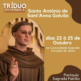 A Comunidade Sagrado Coração de Jesus, Realizou a Festa do nosso co-padroeiro Santo Antônio de Sant’Anna Galvão