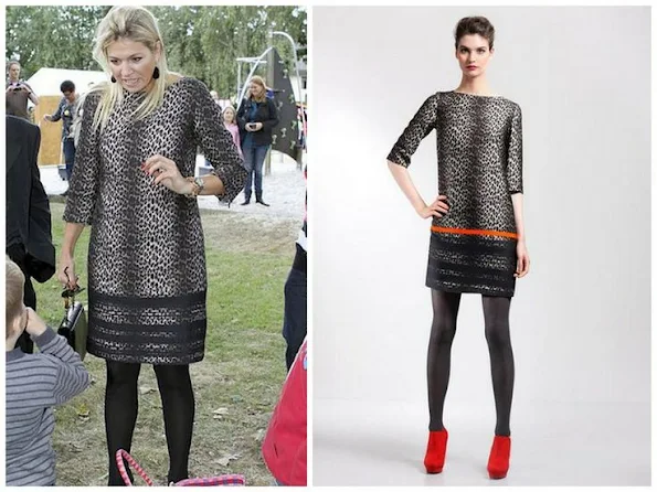 Queen Maxima wore Natan Animal Print Dress