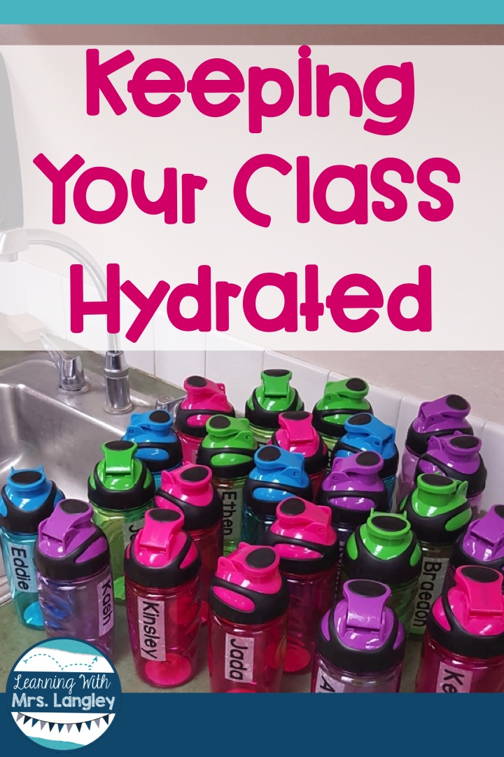 Classroom Water Bottles Learning with Mrs. Langley