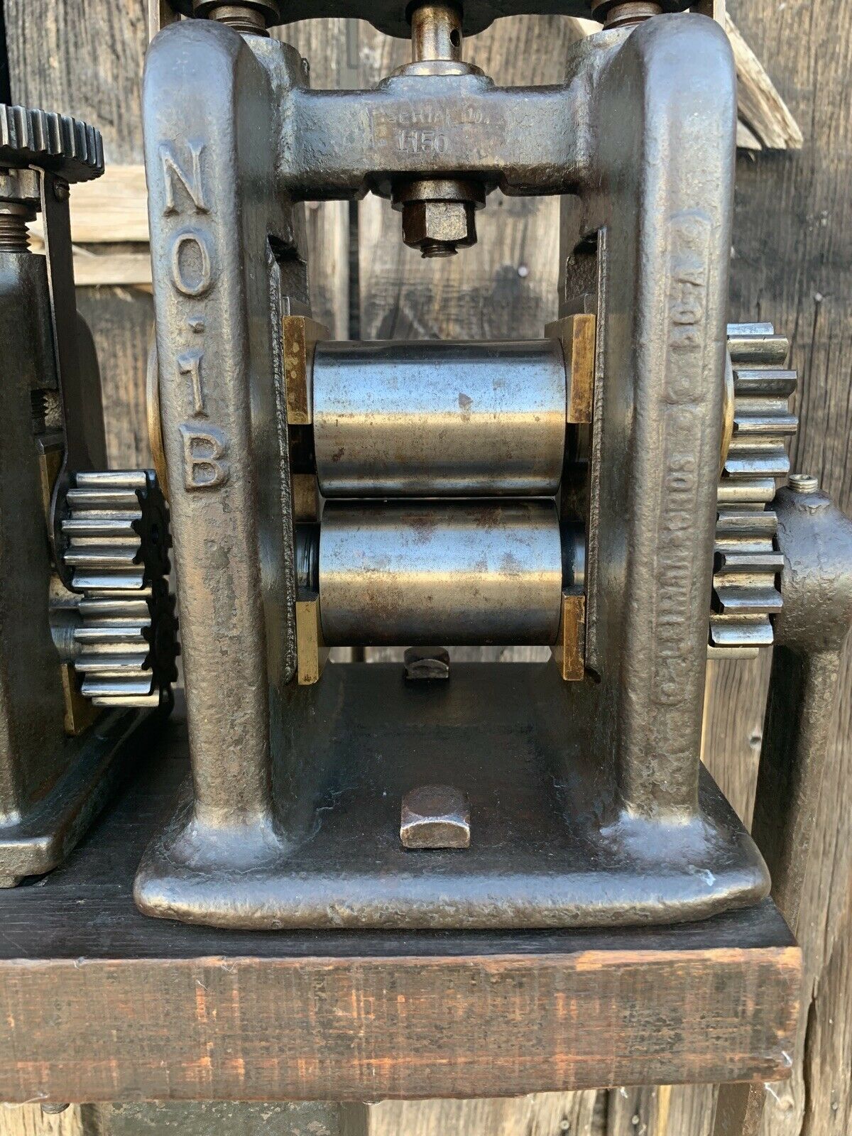 Leiman Bros. Leiman Bros. Jewelers Hand Rolling Mill 2A 1B Iron Stand