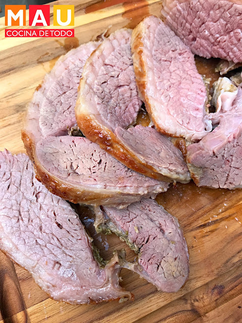 mau cocina de todo roast beef con pesto al horno tapa de ribeye receta