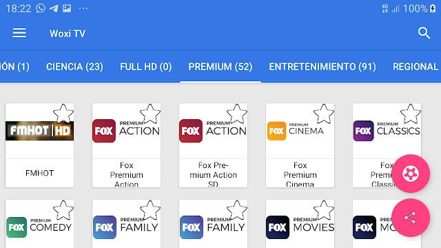 تحميل تطبيق woxi tv لمشاهدة القنوات العالمية المشفرة وقنوات الافلام العالمية 