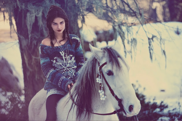 Free People Holiday Fairytales Lookbook November 2012 featuring Martha Hunt and Anais Pouliot