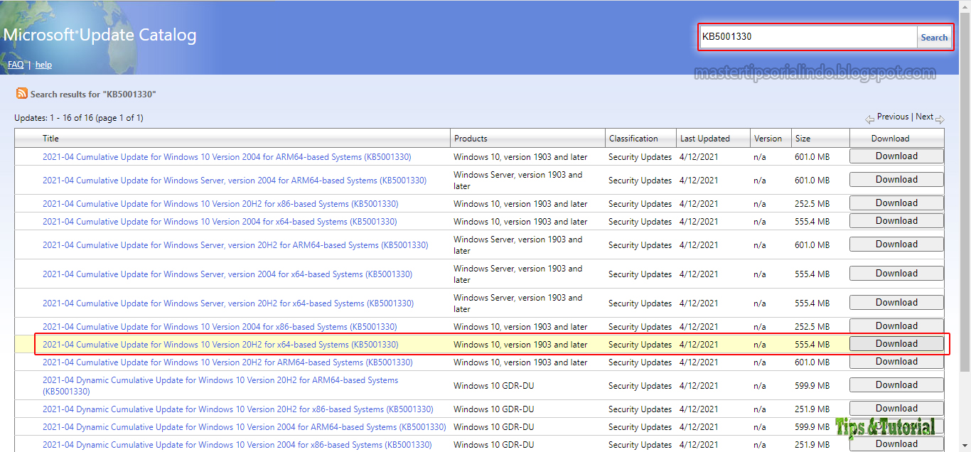 Apa itu Microsoft Update Catalog dan Cara Menggunakannya