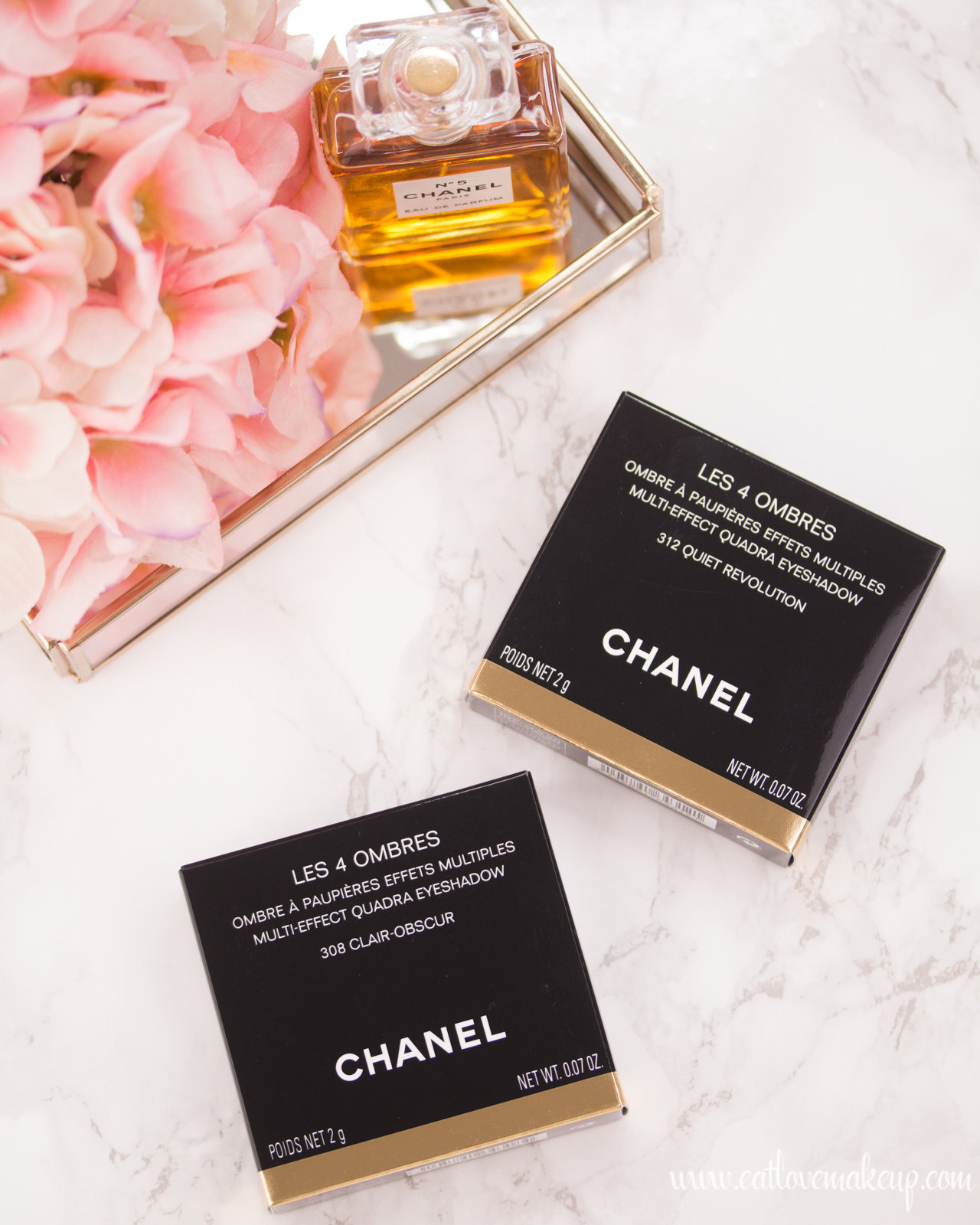 Chanel Les 4 Ombres 308 Clair-Obscur & 312 Quiet Revolution