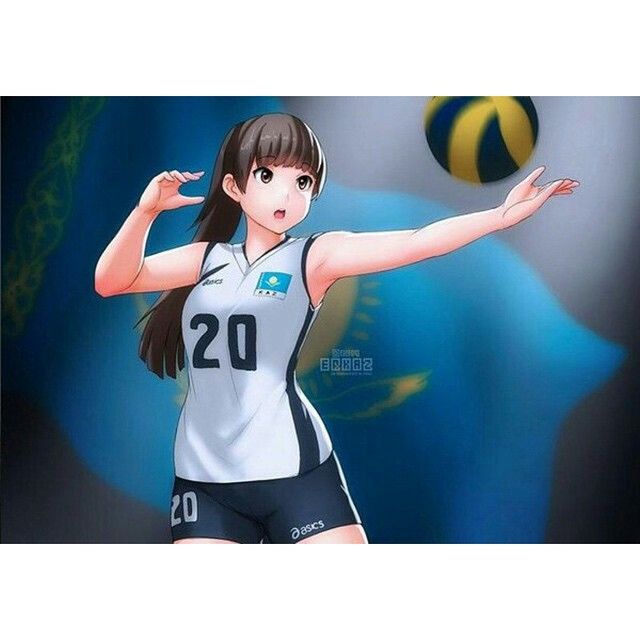 Volleyball anime girls Animoe