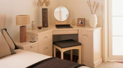 A new small dressing table design catalog for modern bedroom furniture sets, and new corner dressing table ideas for maximize the space of the room 2019 designs