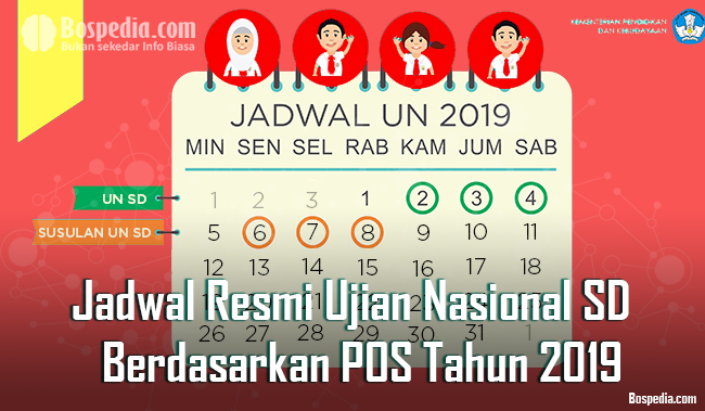 Jadwal Resmi Usbn Us Un Sd Sekolah Dasar Berdasarkan Pos Tahun 2019 Bospedia Jadwal Resmi Usbn Us Un Sd Sekolah Dasar Berdasarkan Pos Tahun 2019 Bospedia