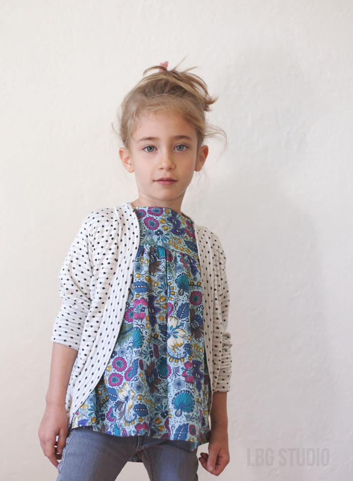 kid's clothes week | slouchy cardigan + voila blouse / LBG STUDIO