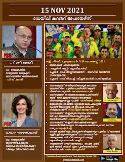 Daily Malayalam Current Affairs 15 Nov 2021