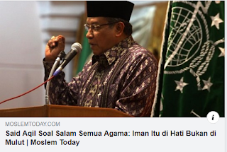 Said Aqil: Iman Itu Dihati bukan di Mulut Said Aqil: Iman Itu Dihati bukan di Mulut