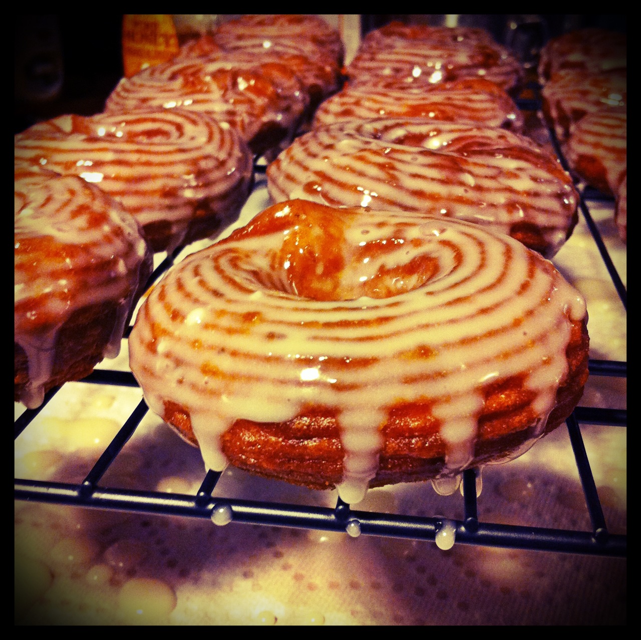 Carol Dreams of Donuts Lemon Rosemary Donuts with Honeymilk Glaze