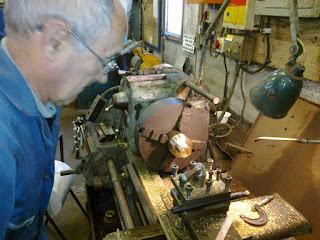 Dave working on vac fittings