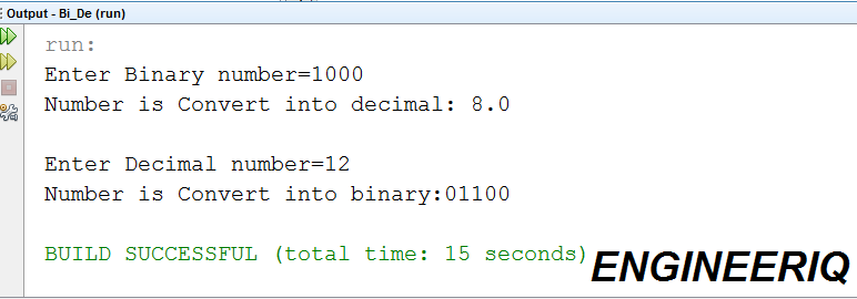 Binary to Decimal and Decimal to Binary Conversions in Java - Engineersiq