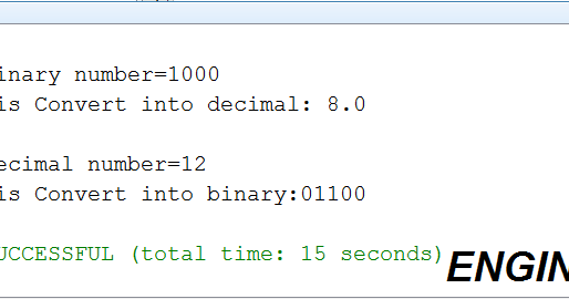 Binary to Decimal and Decimal to Binary Conversions in Java - Engineersiq