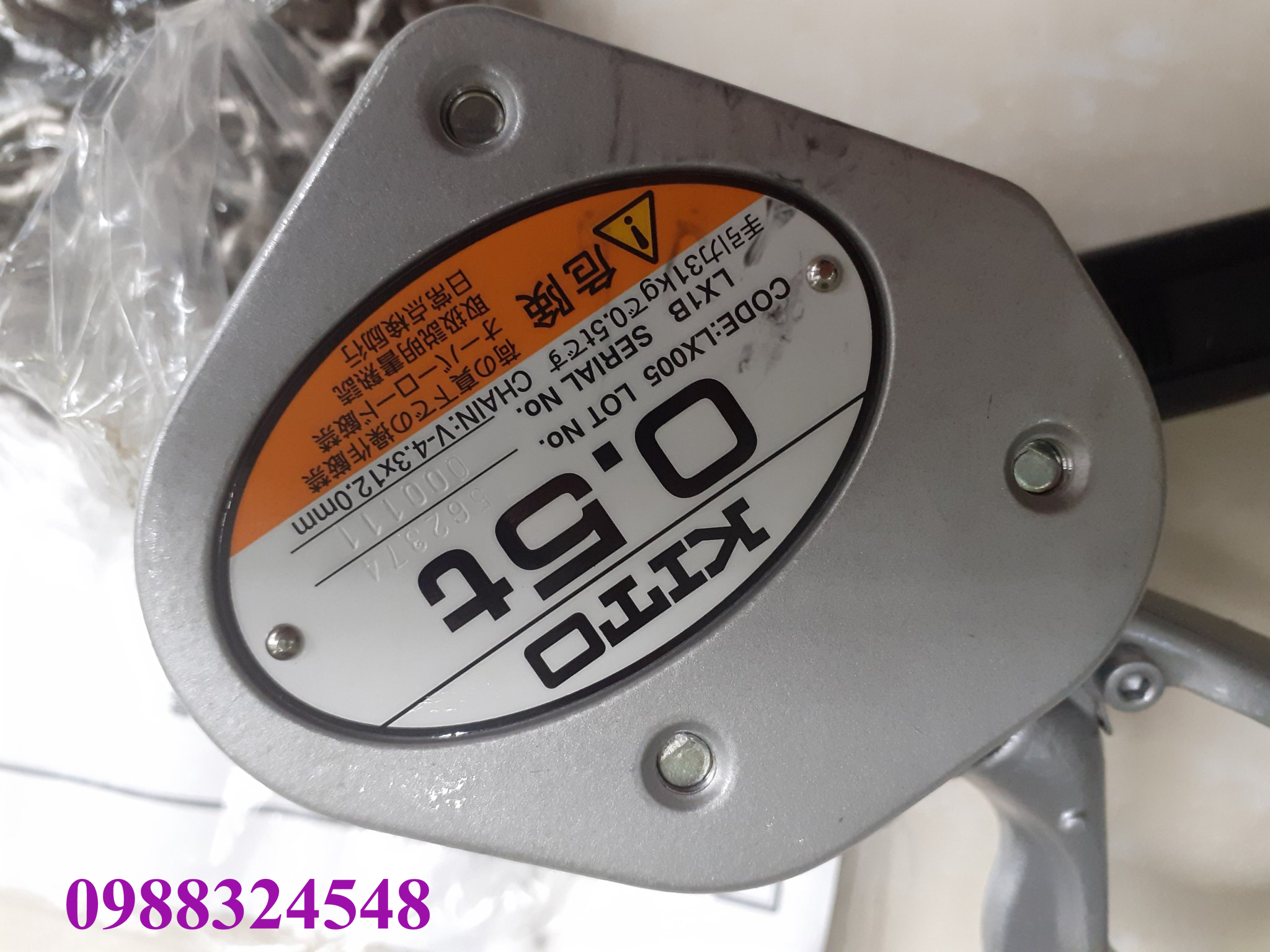 Pa lăng lắc tay Kito LX005 500kg