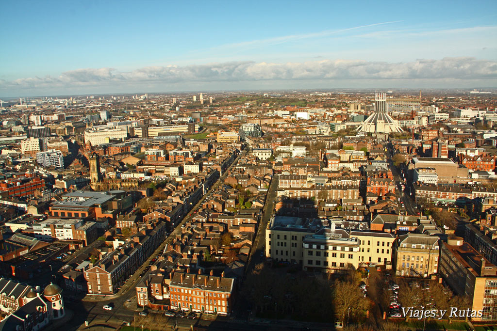 Vistas desde la catedral de Liverpool