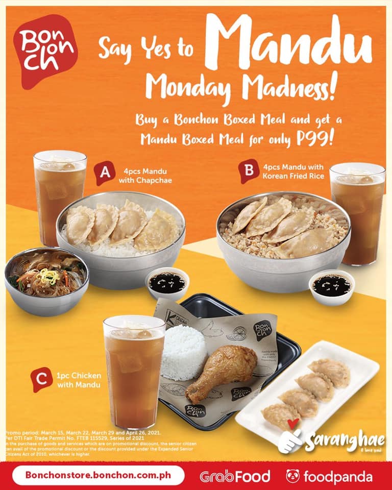 Manila Shopper BonChon Takeout & Delivery Promos