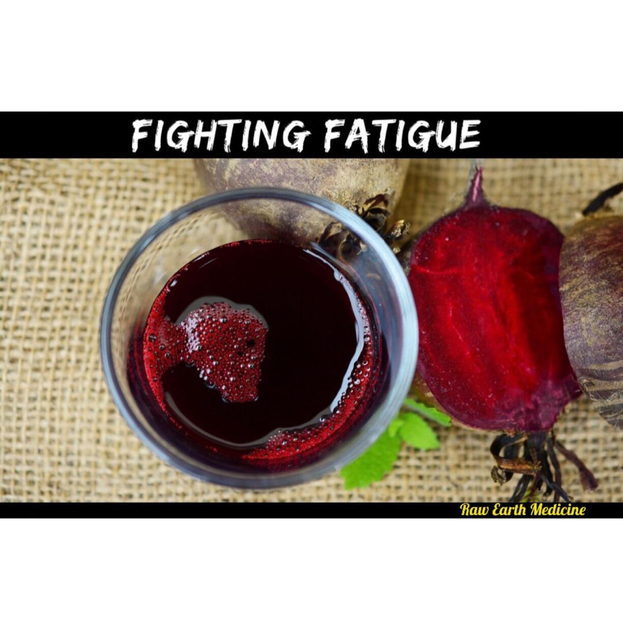 "Raw Earth Medicine......Let YOU Be Thy Medicine" Recipe Fighting